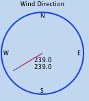 Wind direction gauge